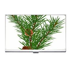 Branch Floral Green Nature Pine Business Card Holders by Nexatart