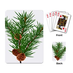 Branch Floral Green Nature Pine Playing Card by Nexatart