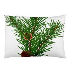 Branch Floral Green Nature Pine Pillow Case by Nexatart