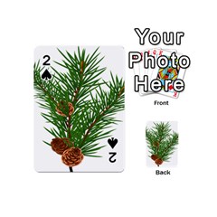 Branch Floral Green Nature Pine Playing Cards 54 (mini)  by Nexatart