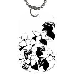 Ecological Floral Flowers Leaf Dog Tag (two Sides) by Nexatart