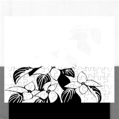 Ecological Floral Flowers Leaf Rectangular Jigsaw Puzzl by Nexatart