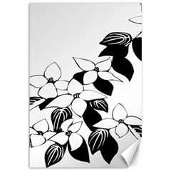 Ecological Floral Flowers Leaf Canvas 12  X 18   by Nexatart