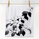 Ecological Floral Flowers Leaf Face Towel Front