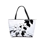 Ecological Floral Flowers Leaf Shoulder Handbags Front