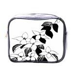 Ecological Floral Flowers Leaf Mini Toiletries Bags Front