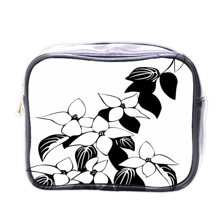 Ecological Floral Flowers Leaf Mini Toiletries Bags