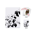 Ecological Floral Flowers Leaf Playing Cards (Mini)  Back