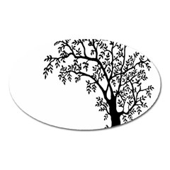 Flowers Landscape Nature Plant Oval Magnet by Nexatart