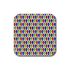 Colorful Shiny Eat Edible Food Rubber Coaster (square)  by Nexatart