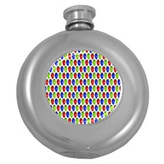 Colorful Shiny Eat Edible Food Round Hip Flask (5 Oz) by Nexatart