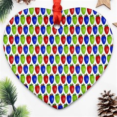 Colorful Shiny Eat Edible Food Heart Ornament (two Sides) by Nexatart