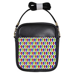 Colorful Shiny Eat Edible Food Girls Sling Bags by Nexatart