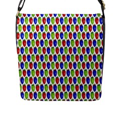 Colorful Shiny Eat Edible Food Flap Messenger Bag (l)  by Nexatart