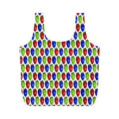 Colorful Shiny Eat Edible Food Full Print Recycle Bags (m)  by Nexatart