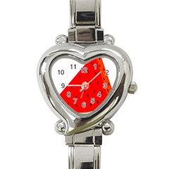 Fruit Harvest Slice Summer Heart Italian Charm Watch by Nexatart