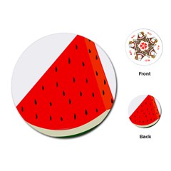 Fruit Harvest Slice Summer Playing Cards (round)  by Nexatart