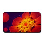 Royal Blue, Red, and Yellow Fractal Gerbera Daisy Medium Bar Mats 16 x8.5  Bar Mat