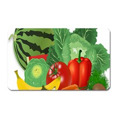 Fruits Vegetables Artichoke Banana Magnet (rectangular) by Nexatart