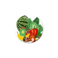 Fruits Vegetables Artichoke Banana Golf Ball Marker (10 Pack) by Nexatart