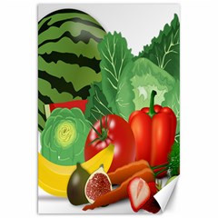 Fruits Vegetables Artichoke Banana Canvas 20  X 30   by Nexatart