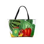 Fruits Vegetables Artichoke Banana Shoulder Handbags Back