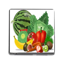 Fruits Vegetables Artichoke Banana Memory Card Reader (square) by Nexatart