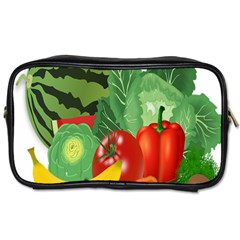 Fruits Vegetables Artichoke Banana Toiletries Bags by Nexatart