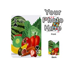 Fruits Vegetables Artichoke Banana Playing Cards 54 (mini)  by Nexatart