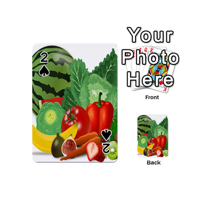 Fruits Vegetables Artichoke Banana Playing Cards 54 (Mini) 