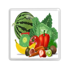 Fruits Vegetables Artichoke Banana Memory Card Reader (square)  by Nexatart