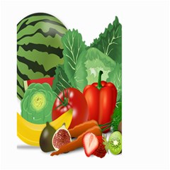 Fruits Vegetables Artichoke Banana Large Garden Flag (two Sides) by Nexatart