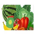 Fruits Vegetables Artichoke Banana Double Sided Flano Blanket (Large)  80 x60  Blanket Front