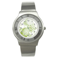 Fruits Vintage Food Healthy Retro Stainless Steel Watch by Nexatart