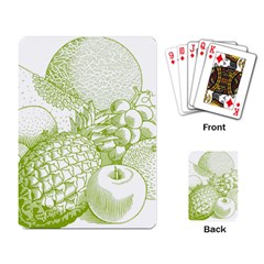 Fruits Vintage Food Healthy Retro Playing Card by Nexatart