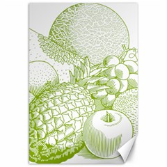 Fruits Vintage Food Healthy Retro Canvas 20  X 30   by Nexatart