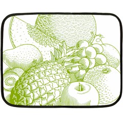 Fruits Vintage Food Healthy Retro Double Sided Fleece Blanket (mini)  by Nexatart