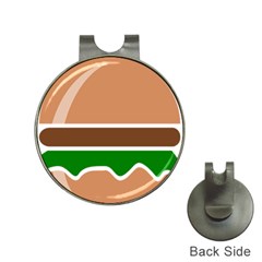 Hamburger Fast Food A Sandwich Hat Clips With Golf Markers by Nexatart