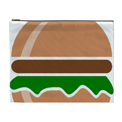 Hamburger Fast Food A Sandwich Cosmetic Bag (xl) by Nexatart