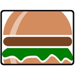 Hamburger Fast Food A Sandwich Fleece Blanket (Large)  80 x60  Blanket Front