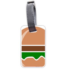 Hamburger Fast Food A Sandwich Luggage Tags (one Side)  by Nexatart