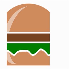 Hamburger Fast Food A Sandwich Small Garden Flag (two Sides) by Nexatart