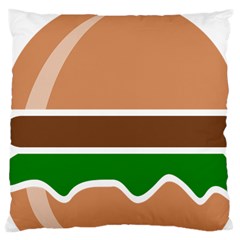 Hamburger Fast Food A Sandwich Large Cushion Case (two Sides) by Nexatart