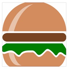 Hamburger Fast Food A Sandwich Large Satin Scarf (square) by Nexatart