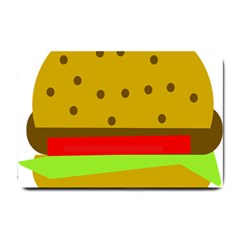 Hamburger Food Fast Food Burger Small Doormat  by Nexatart