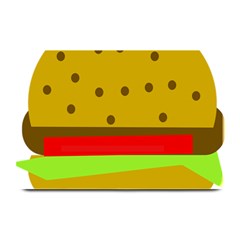 Hamburger Food Fast Food Burger Plate Mats by Nexatart