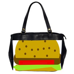 Hamburger Food Fast Food Burger Office Handbags (2 Sides)  by Nexatart