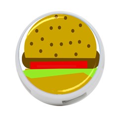 Hamburger Food Fast Food Burger 4-port Usb Hub (one Side) by Nexatart