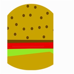 Hamburger Food Fast Food Burger Small Garden Flag (two Sides) by Nexatart