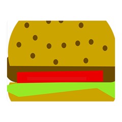 Hamburger Food Fast Food Burger Double Sided Flano Blanket (mini)  by Nexatart